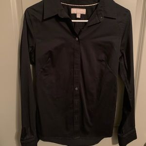 Banana Republic no iron black button up